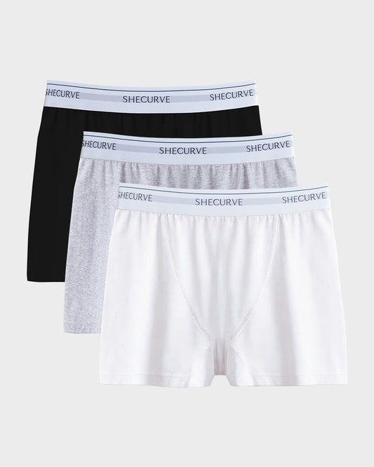 Classic Cotton Stretch Boxer Briefs (3 Pack)